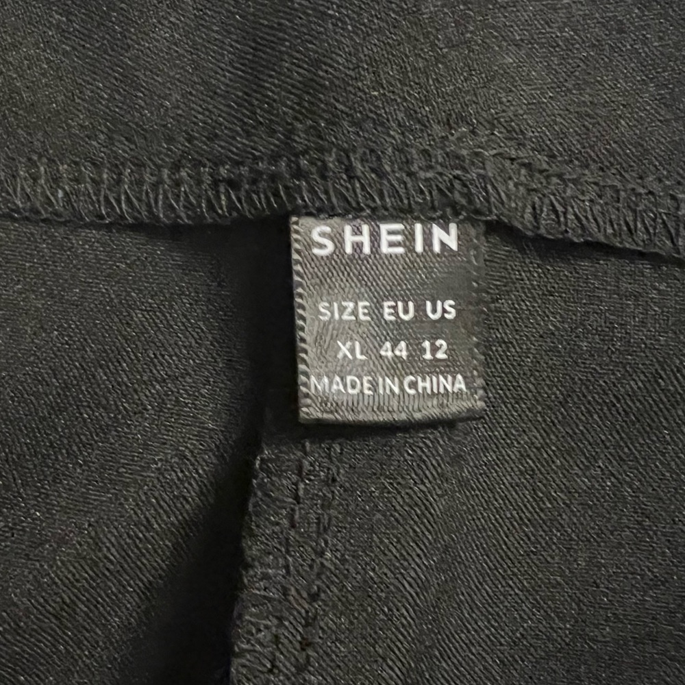 SHEIN - Black đ¤ High Waisted Pants with Buttons on Sides Size 12/XL - Picture 4 of 5